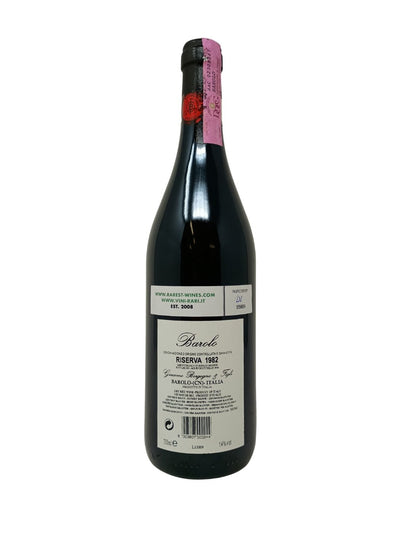 Barolo Riserva IOC - 1982 - Borgogno - Rarest Wines