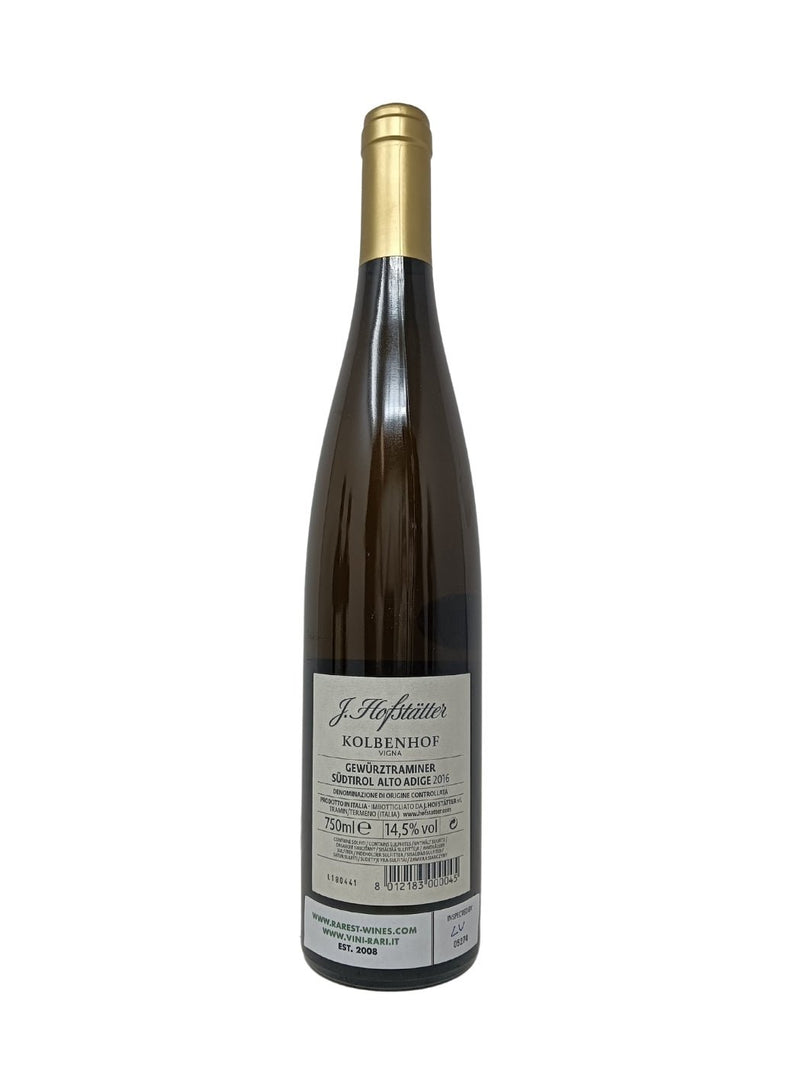 Gewurztraminer Kolbenhof Alto Adige - 2016 - J. Hofstatter - Rarest Wines