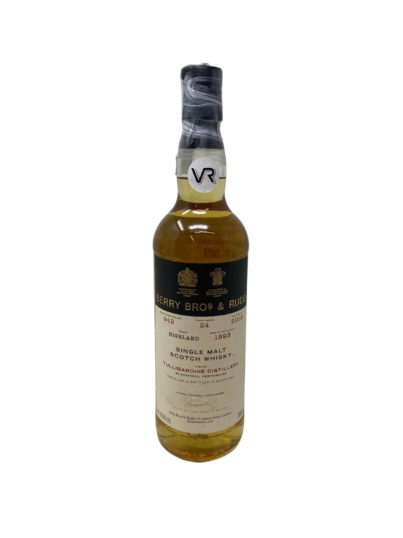 Single Malt Scotch Whisky Tullibardine 24 Year Old - 1993 - Berry Bros & Rudd - Rarest Wines